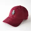 Gorra de Béisbol Suave Bordada con Oso de Dibujos Animados de Pana para Hombres y Mujeres, Visera Solar Simple y Versátil, Gorra Pequeña con Visera que Muestra la Cara