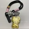 Oro 999 Oro Puro Gato Oro Hola Teléfono Colgante Llavero Regalo para Novia Colgante de Bolsa Kitty