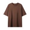 Camiseta de manga corta de color liso para hombre de talla grande de verano, moda simple, cuello redondo, grupo de camisetas cortas para actividades de equipo, ropa para hombre y mujer
