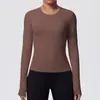Nova Camiseta Esportiva Casual Personalizada com Efeito Emagrecedor Secagem Rápida Respirável Roupa de Yoga Corrida Treinamento Fitness Top para Mulheres