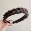 2023 más Peluca de Trenza Espiga Diadema Mejorada Elegante Perla Trenza Twist Antideslizante Accesorios para el Cabello para Mujeres