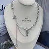 Collar para Hombre, Acero de Titanio, No se decolora, Gama Alta, Versátil, Joyería Popular Hip-Hop, Accesorios Retro Simples y Personalizados para Mujer