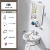 Gran lavabo de pared al por mayor, mueble de baño combinado, lavabo pequeño, mini lavabo triangular, balcón de cerámica simple
