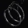 Aretes Sobredimensionados de 2-4-6-8-10cm Aretes Exagerados Europeos y Americanos Redondos de Pedrería Geométrica Aretes de Aro para Mujer Transfronterizo