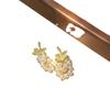 Pendientes de hilo de uva retro europeos y americanos, diseño de nicho, pendientes de mujer únicos, combinables y delicados.