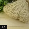 Sombrero de papel línea de rafia gancho sombrero de verano línea de rafia línea trenzada sombrero de paja de algodón línea gancho hecho a mano sombrero de copa hueco bolsa