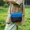 Bolsa transversal para trilha ao ar livre, mini bolsa quadrada pequena colorida personalizada, bolsa de ombro versátil e moderna, bolsa de celular para esportes e para o dia a dia