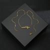 Suministro Transfronterizo de Venta Caliente Estilo Ins Latido del Corazón Amor Collar de Acero de Titanio para Mujer Collar Electrocardiograma Joyería