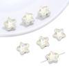 Cuentas de vidrio de doble cara con incrustaciones de aleación, estrellas, accesorios de joyería hechos a mano, pulsera de amor Joker, collar, pendientes, colgante
