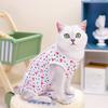 Ropa de esterilización de verano para gatos, ropa quirúrgica para gatas, ropa de destete para mascotas, antilamidos, antipelusas, transpirable, ropa postoperatoria al por mayor