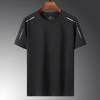 Camiseta de Hielo para hombre manga corta verano holgada mediana edad y anciano papá 2021 Nuevo Verano Hielo Seda ropa de secado rápido