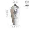 Novos Ornamentos de Vaso de Cerâmica Estilo Tinta Chinesa Sala de Estar Tulipa Floral Simulação Floral Art Déco