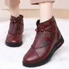Zapatos de madre populares para otoño e invierno, nuevo modelo de comercio exterior, felpa y engrosados, suela suave, versátiles botas de nieve para mujeres de mediana edad y mayores, cómodos zapatos de algodón