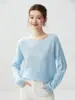26 Novos Suéteres de Cashmere Femininos com Padrão de Diamantes em Tricô Trançado, Gola Redonda Pulôver, Caimento Solto Suéter de Tricô de Cashmere para Outono e Inverno, Camada Base