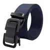 Cinturón de Lona para Hombre Hebilla Automática Casual Versátil Moda Cinturón Forrado Engrosado Nylon Traje de Trabajo Entrenamiento Militar Cinturón de Moda
