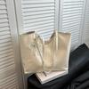 Bolso Bandolera de Gran Capacidad para Viajeros Transfronterizos 2025 Primavera Nuevo Estilo Coreano Moda Bolso Tote Simple Casual Elegante