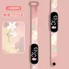 Nuevo Reloj LED con Estampado de Chica Fresca Pequeña, Sencillo, Tinta, Impermeable, Dibujos Animados, Deportivo, Luminoso, Pulsera de Reloj Digital