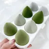 Set de Esponjas de Maquillaje Macaron, Súper Suaves y que No Absorben el Polvo, Rosa Delicado, Adecuado para Uso Seco y Húmedo, Maquillaje para Estudiantes