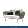 Sofá Nórdico Mesa de Centro Cadeira Suspensa Simples Moderna Cadeira de Rattan Criativa Pátio Jardim Varanda Combinação de Móveis de Lazer