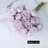 Simulación de 27 cabezas de rosa de té, lazo de mano, flor, corona, horquilla, flor, material de bricolaje, decoración de mesa, ramo falso terminado en stock