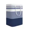 Bolsas de Almacenamiento de Tela para Amazon Transfronterizo, Cestas de Almacenamiento de Tela, Cestas de Lavandería Plegables, Ropa Sucia Rayada, Colchas de Algodón, Mudanzas