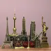 Ferro Forjado Marco Arquitetônico Modelo de Edifício Pequenos Artesanatos Torre Eiffel Criativo Casa Sala de Estar Decoração de Bar Decorações