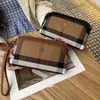 Bolsa Cruzada de Cuadros Cuadrados Pequeños de Nuevo Producto de Alta Calidad de Lona Versátil para Hombro y Cruzada Multifuncional de Gran Capacidad para Teléfono Móvil