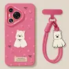 Funda para Teléfono Cachorro Rosa Alto Valor para Niñas Aplicable a Huawei Pura 80/70 Ultra Silicona 60/50/40 Cubierta