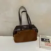 Elegante bolso tote estilo coreano para mujer, nuevo modelo 2026, gran capacidad, chic y lujoso, diseño de patchwork, bolso de hombro y bolso de axila