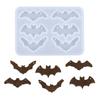 Serie de Halloween Molde de resina epoxi de cristal DIY fantasma calabaza murciélago colgante decoración festival fantasma molde de silicona