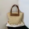 Bolso de Mano Tejido de Verano Bolso de Playa para Vacaciones 2026 Nuevo Gran Capacidad Cesta de Verduras Bolso de Mano Bolso de Playa