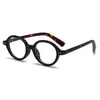 Nuevas Gafas de Montura Pequeña Ovalada de Moda Estilo Retro Montura Sin Maquillaje, Montura de Gafas con Lentes Planas Elegantes Anti-Luz Azul