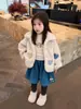 Roupa de inverno para meninas: calça wide leg, com forro de fleece, estilo duas peças; calças de veludo cotelê quentes para bebês meninas no outono e inverno; calça comprida infantil