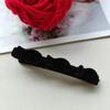 Pinza para el cabello trenzada flocada para mujer con flequillo en la frente, pinza lateral para cabello corto, artefacto para el período de transición, pinza para cabello suelto, tocado con pinza de pico de pato