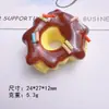 Juguete de Comida de Simulación Donut Pan de Tamaño de Bocado DIY Funda de Teléfono Pasador Goma para el Cabello Flor para Zapatos Colgante Material de Resina Lote