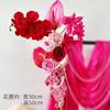Disposición del sitio de boda bienvenida traje de flores artificiales sala de bodas sala de estar decoración de hotel decoración floral de mesa