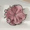 Scrunchie de Gasa de Color Sólido Simple y Elegante Malla para Cola de Caballo Cuerda para el Cabello Banda Elástica Accesorio para el Cabello