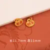 Retención de color fuerte accesorios dorados joyería diy colgante cloisonné azul quemado oro antiguo colgante pequeño pulsera accesorios de pulsera