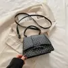 Bolsa de Mão Texturizada Personalizada Francesa para Commuter para Mulheres Moda Inverno 2025 Nova Bolsa de Ombro Estampada Bolsa Transversal para Mulheres