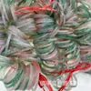 Oferta especial en pulseras de calcedonia tipo hielo: Pulseras finas de 6 mm, redondas, de calcedonia semipreciosa, pulseras de ágata roja, verde y rosa, y pulseras tintineantes