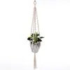 Cuerda de Algodón Tejida a Mano Estilo Bohemio Maceta para Plantas y Flores Cesta Colgante Bolsa de Red Cuerda para Colgar Colgante de Pared Cuerda para Colgar