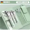 Nuevo Set de Cortauñas para Hombre, Cortauñas Doméstico, Tijeras Individuales para Uñas, Recogedor de Oídos, Herramienta para Uñas Dos en Uno