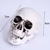 Accesorios Decorativos de Película de Aluminio Mini Calavera de Halloween para Decoración de Mesa de Cafetería Ktv Bar