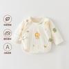 Ropa de Algodón Puro para Bebé Recién Nacido, Chaqueta de Espalda Abierta, Acolchado Fino de Algodón, Primavera, Otoño, Invierno, Ropa Cálida para Bebé de Mes Completo, Protección para el Vientre