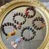 Pulsera Original Nueva Estilo Chino para Estudiantes con Granos de Café, Elementos de Osito Lindo, Zorro de Nueve Colas y Perro Canela, un Éxito en Xiaohongshu