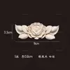Aplicación de Talla en Madera Pieza de Flor de Esquina Tallada en Madera Maciza Flor de Madera Estilo Europeo Mueble Puerta de Gabinete Talla en Madera de Palo de Rosa Flor Decorativa