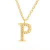 Verão moda titânio aço diamante carta colar feminino all-match cross-border 26 Inglês carta pingente clavícula cadeia atacado