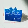 Tarjeta de felicitación universal con forma de corazón creativa coreana transfronteriza Tarjeta de mensaje de agradecimiento y bendición Tienda de flores para festivales y cumpleaños Flores frescas Regalos pequeños
