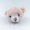 Chaveiro de urso fofo com cabelo cacheado estilo coreano, broche, acessório de cabelo, joias DIY feitas à mão, acessórios de vestuário, atacado