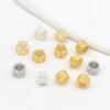 Cuentas Espaciadoras Hexagonales con Mantra de Seis Sílabas con Conservación de Color Chapadas en Oro de 18K DIY Accesorios de Joyería Hechos a Mano Material para Enhebrar Cuentas Pulsera D139